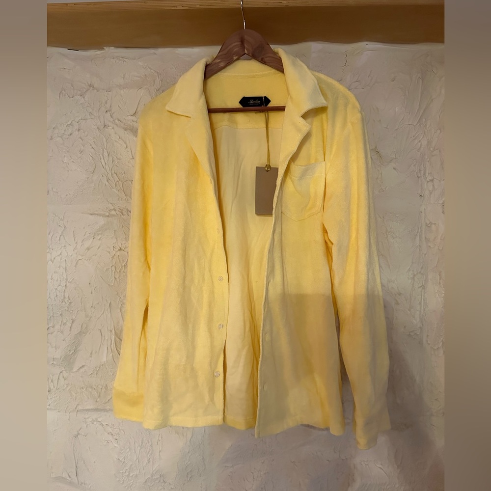 Aurélien Terry toweling Resort Shirt Yellow- L